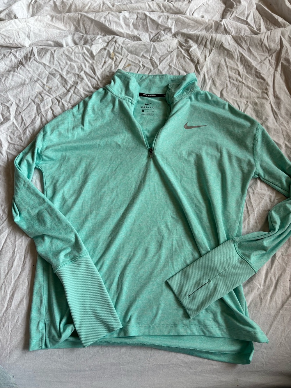 Nike Blue Quarter-Zip Dri-FIT Pullover